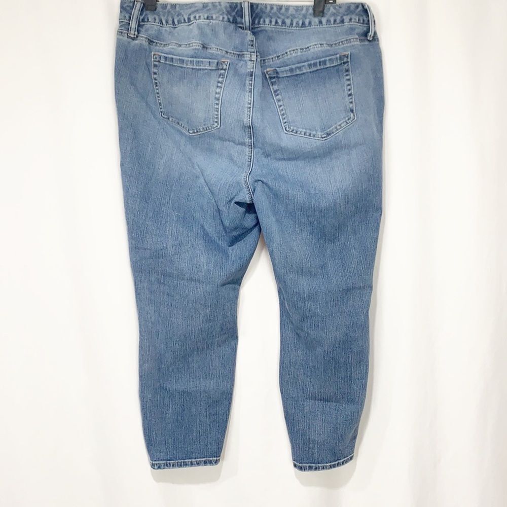 Torrid Distressed Ankle Skinny Jean Light Wash 18 - Picture 6 of 13